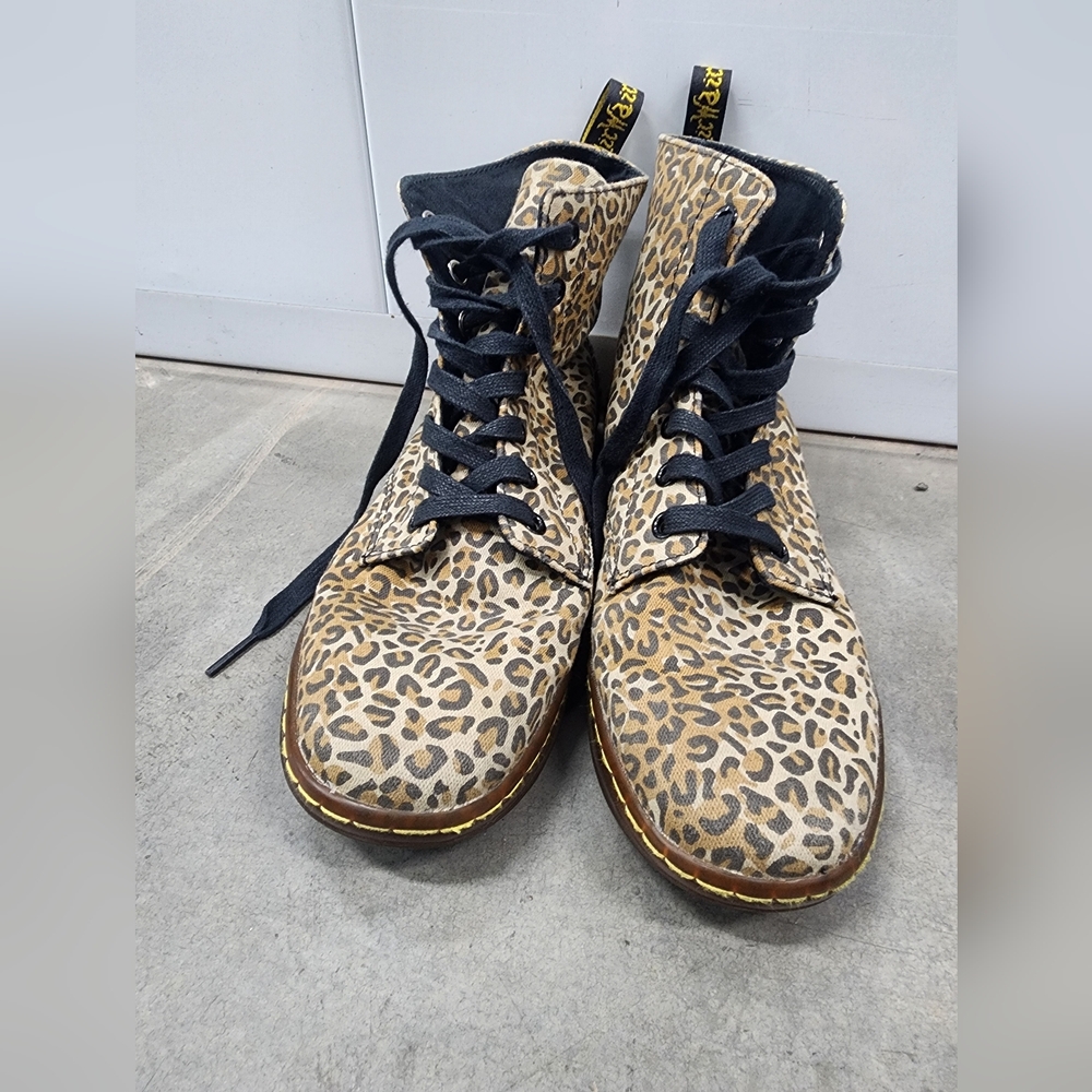 Leopard Dr Martens Boots Size 8